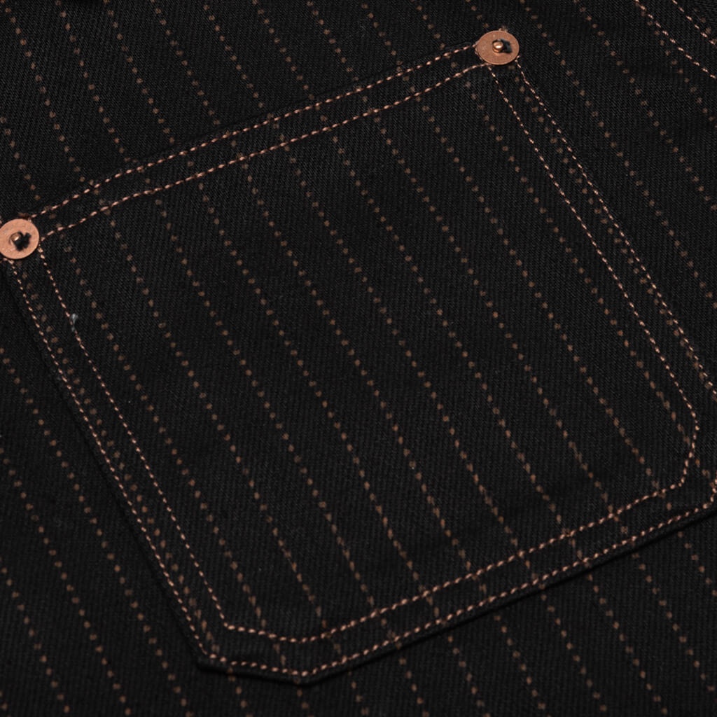 NUDIE JEANS BARNEY HICKORY JACKET - INDIGO - 3