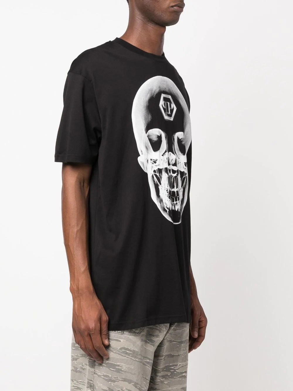 skull print T-shirt - 3