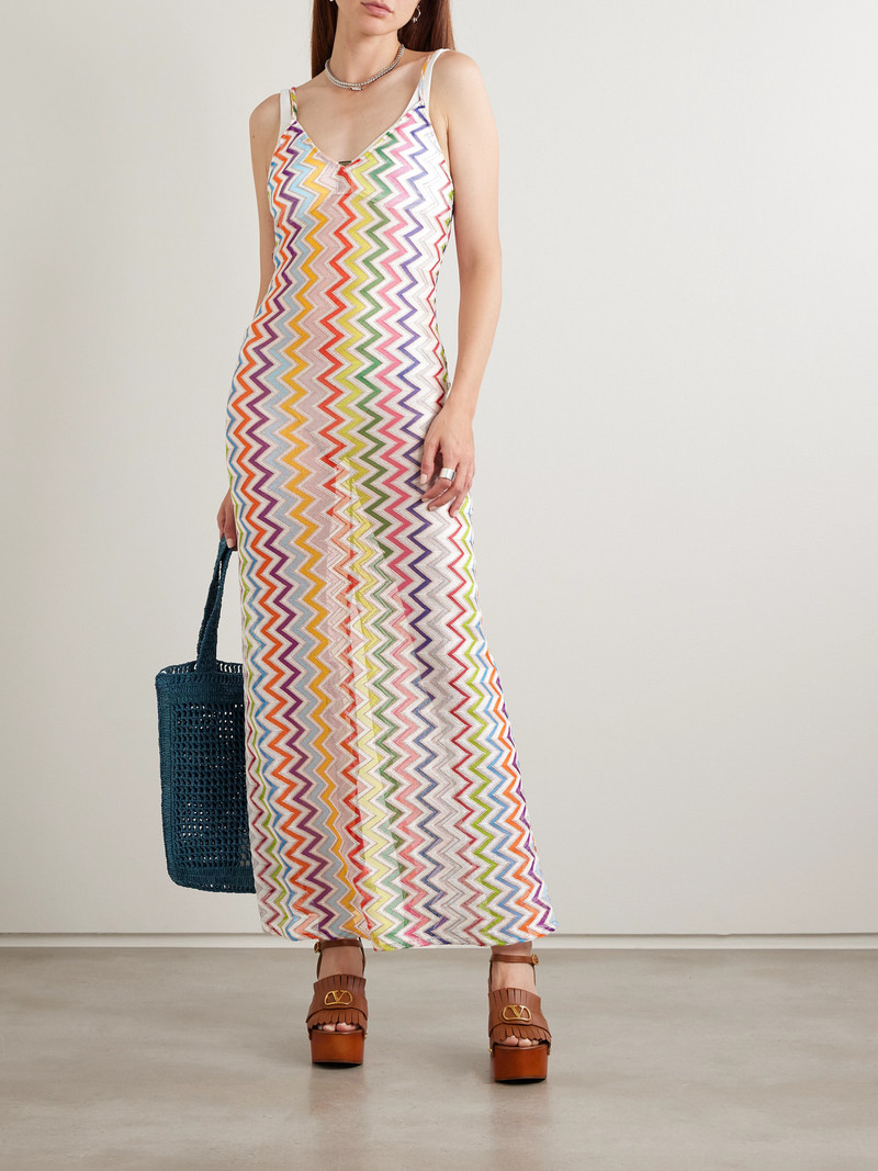 Missoni Striped Metallic Crochet-knit Maxi Dress outlook