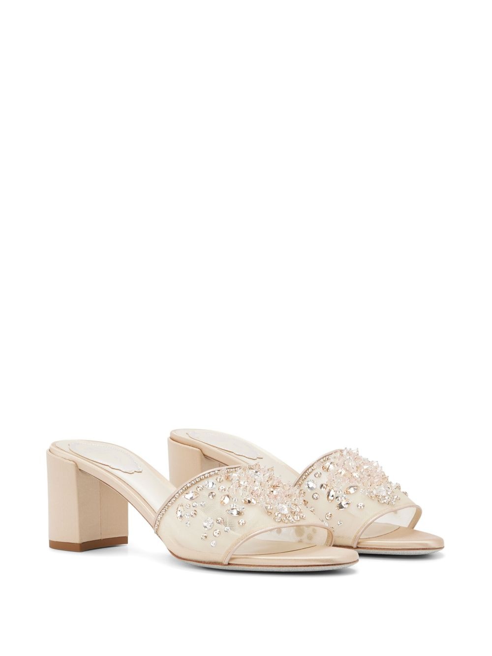 80mm crystal-embellished mules - 2