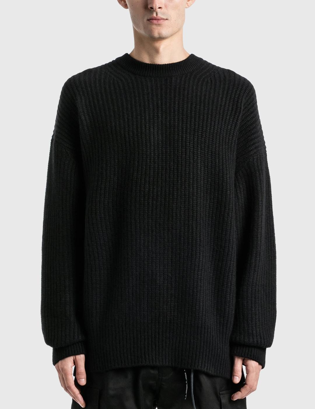 Cashmere Needle Punch Crewneck Sweater - 2