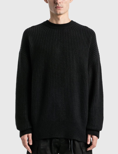 MASTERMIND WORLD Cashmere Needle Punch Crewneck Sweater outlook