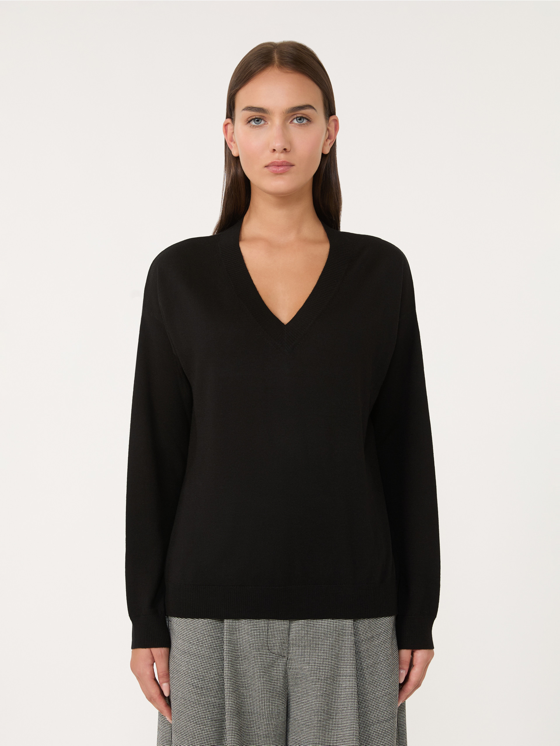 FIOCCHI Wool and cashmere V-neck jumper - 3
