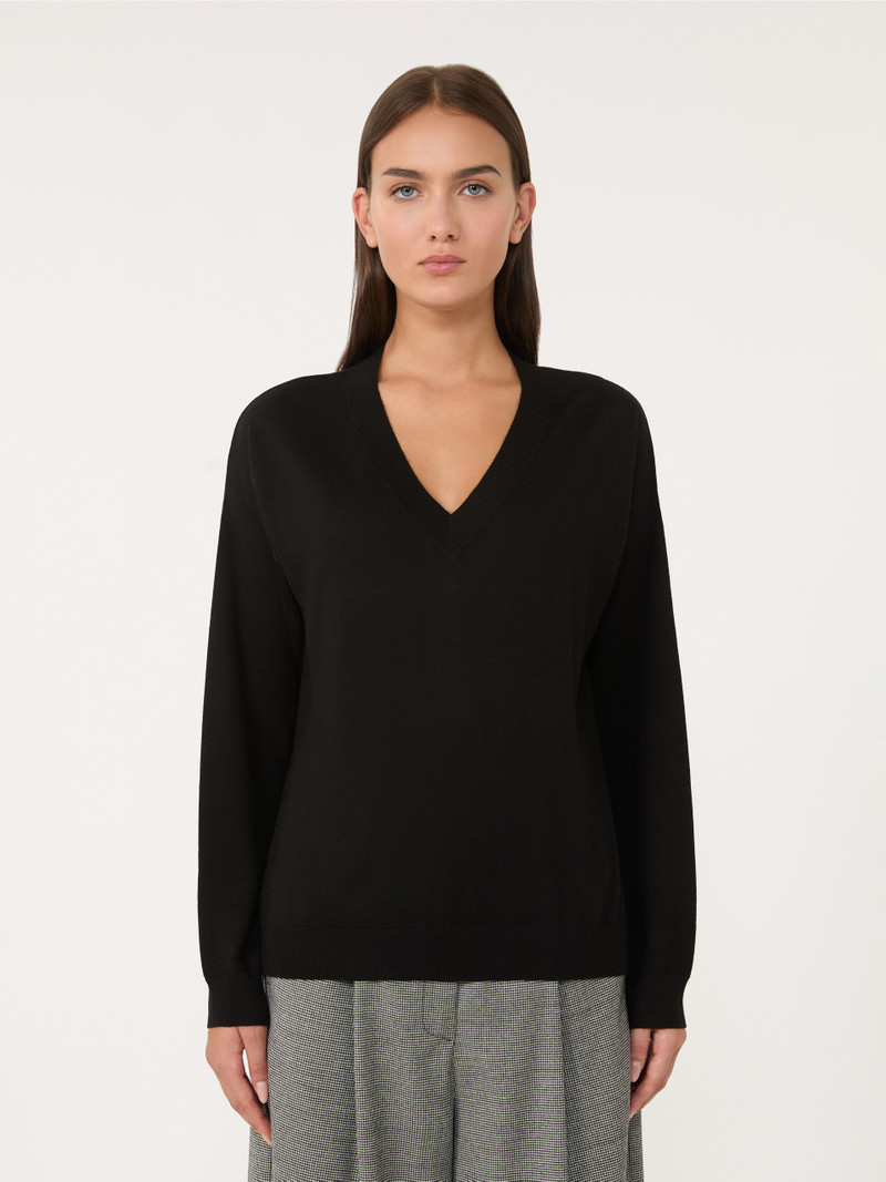 FIOCCHI Wool and cashmere V-neck jumper 3
