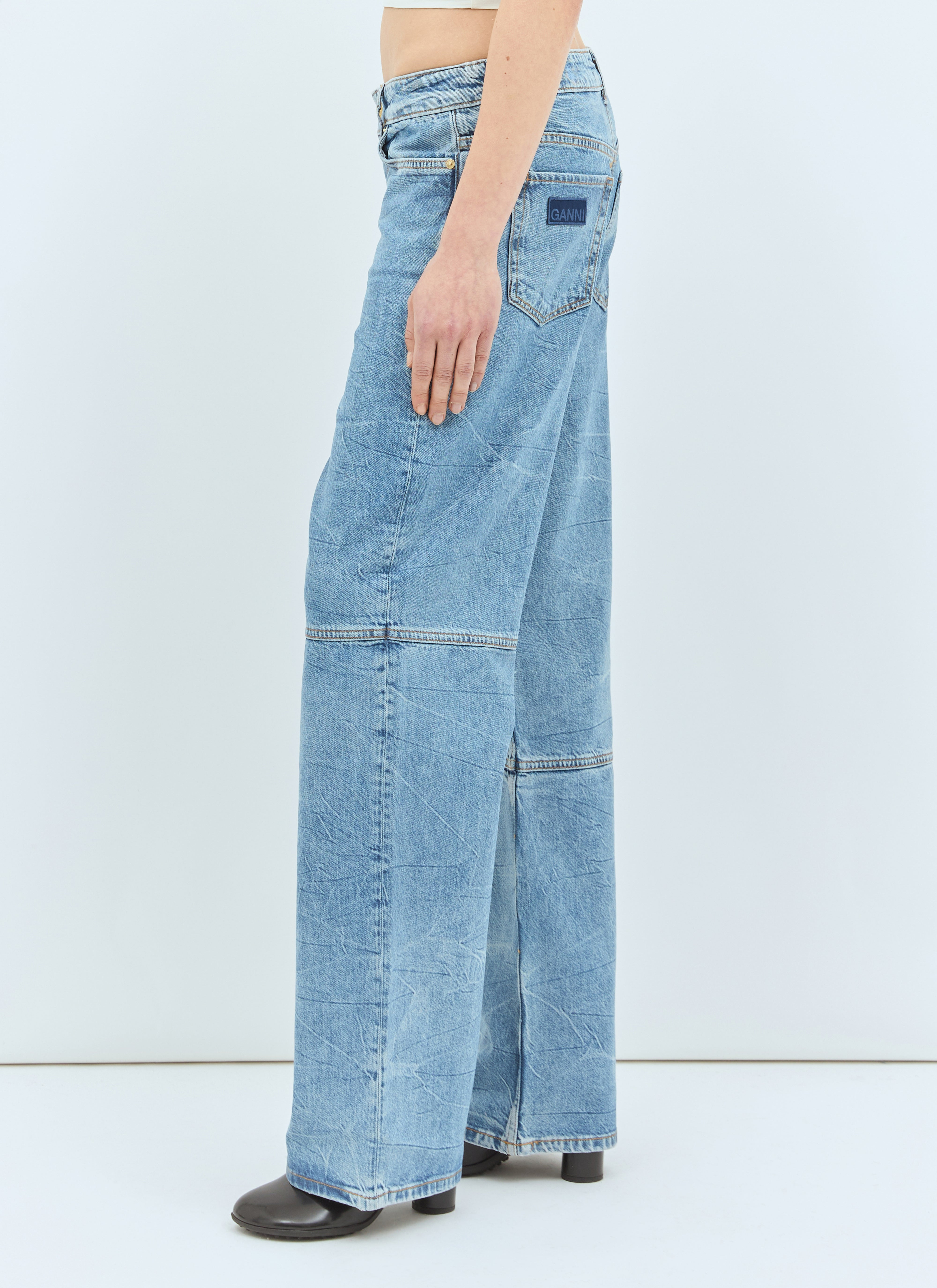Ganni Women Foil Izey Jeans - 4