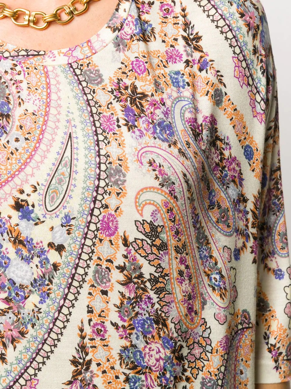 3/4 sleeves paisley top - 5