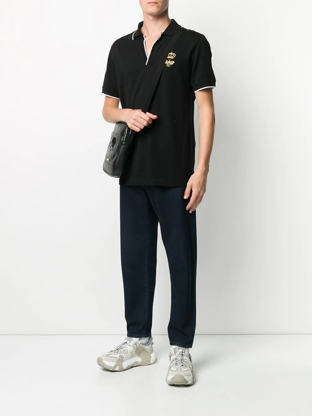 bee crown polo shirt - 2