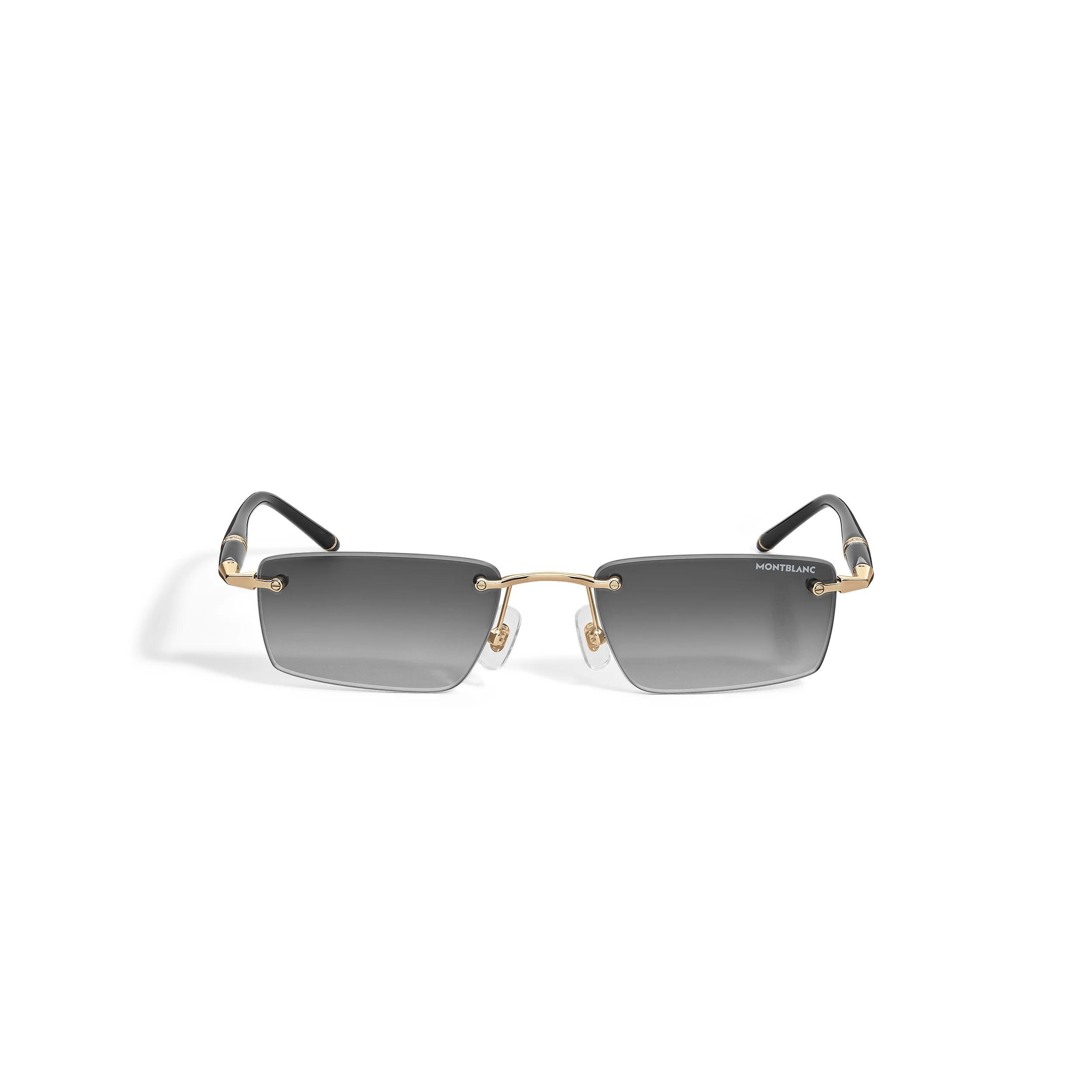 SQUARED SUNGLASSES WITH GOLD-COLORED METAL FRAME - 1
