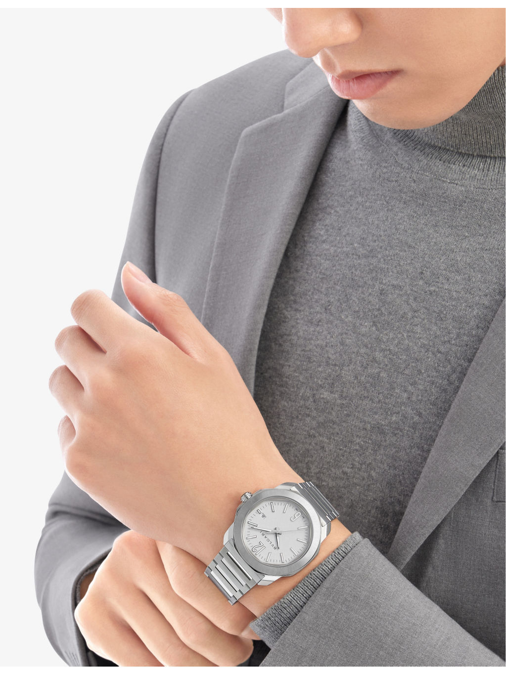 RE00018 Octo Roma stainless-steel automatic watch - 5