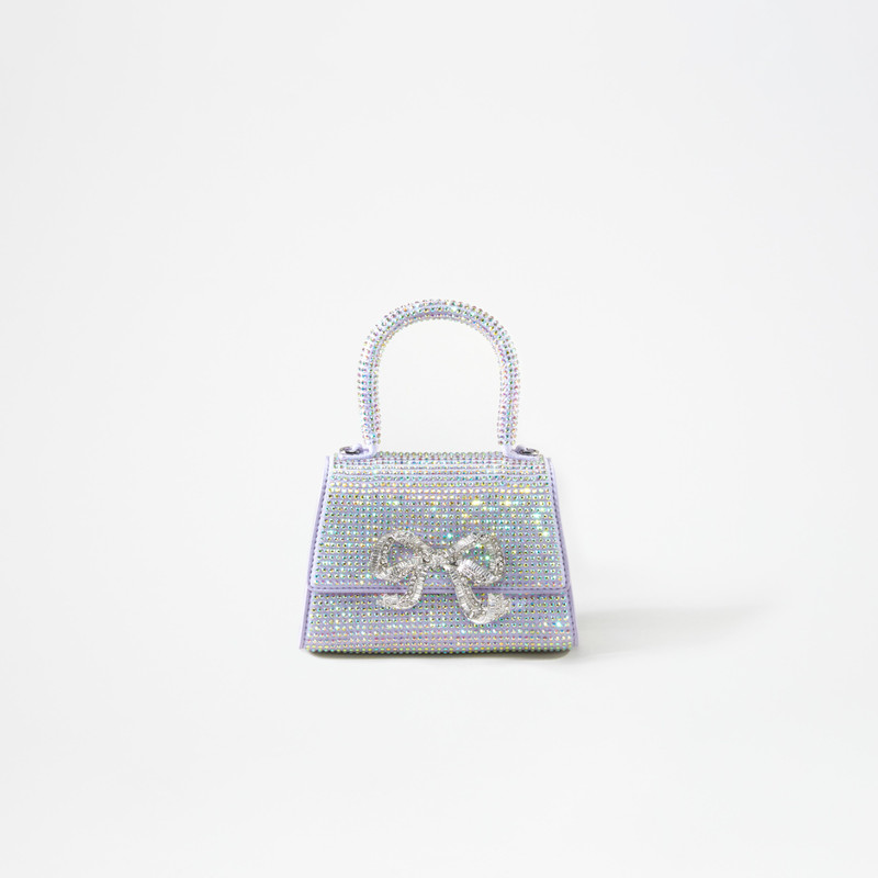 Purple Rhinestone Bow Micro Bag 1