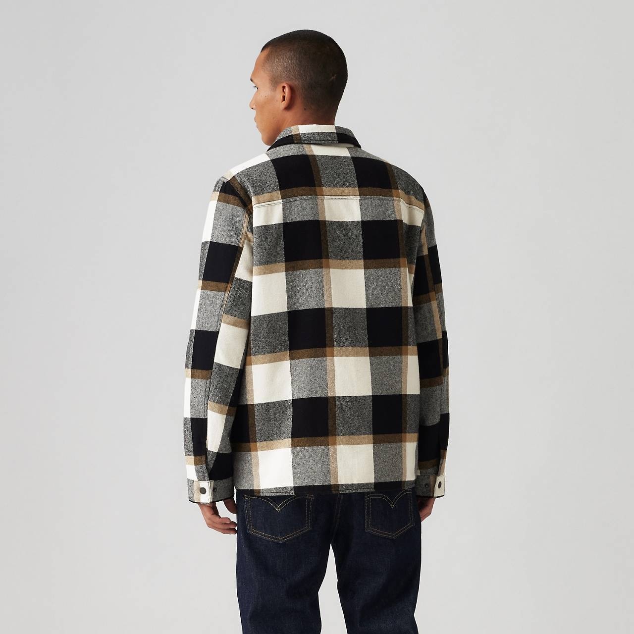 COTTON PLAID SHACKET - 4