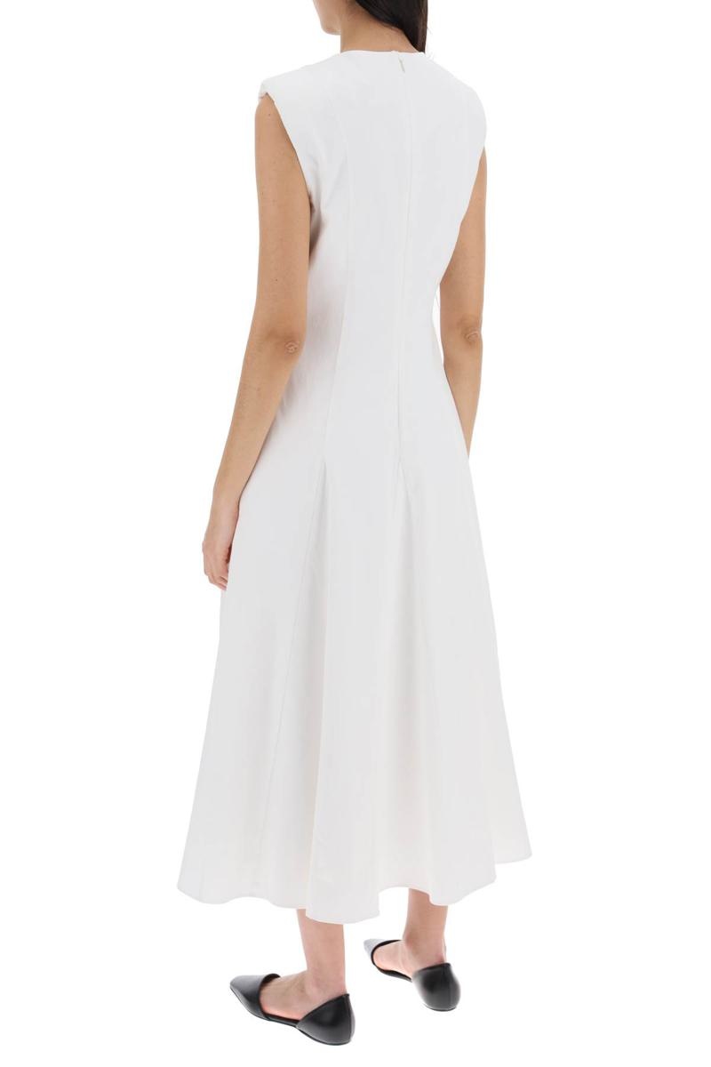 Roland Mouret COTTON POPLIN MIDI DRESS IN - 3