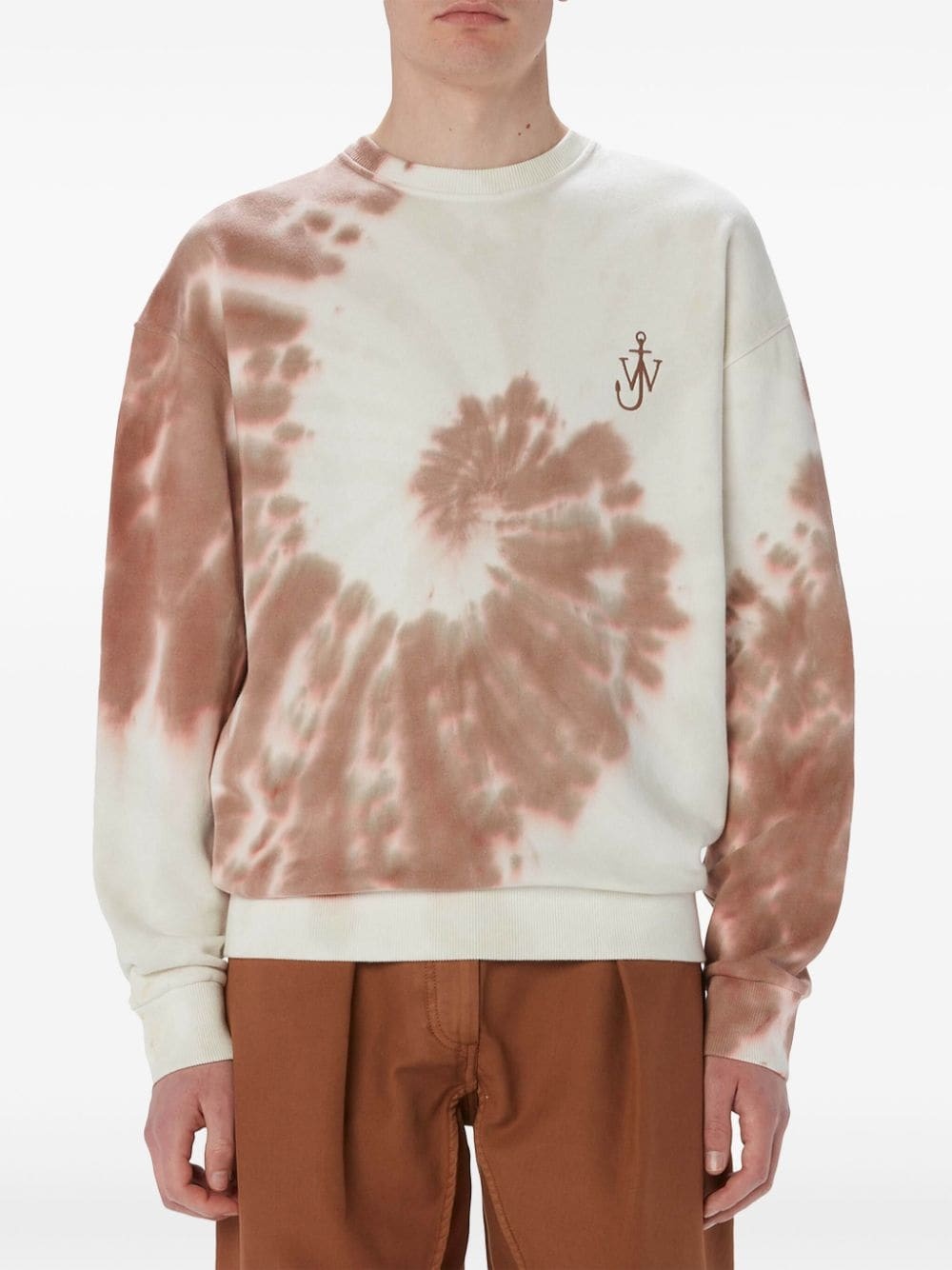 Anchor-logo tie-dye sweatshirt - 3