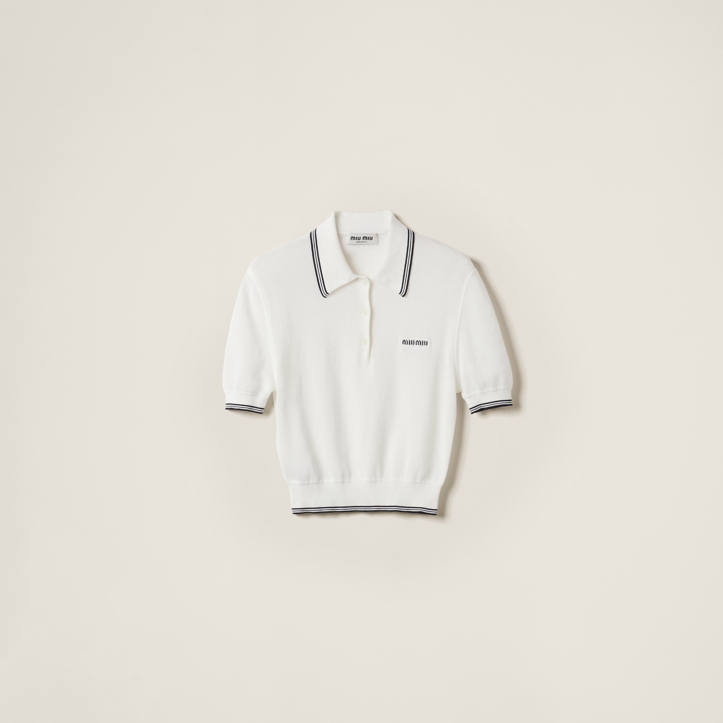 Cotton jersey polo shirt - 1