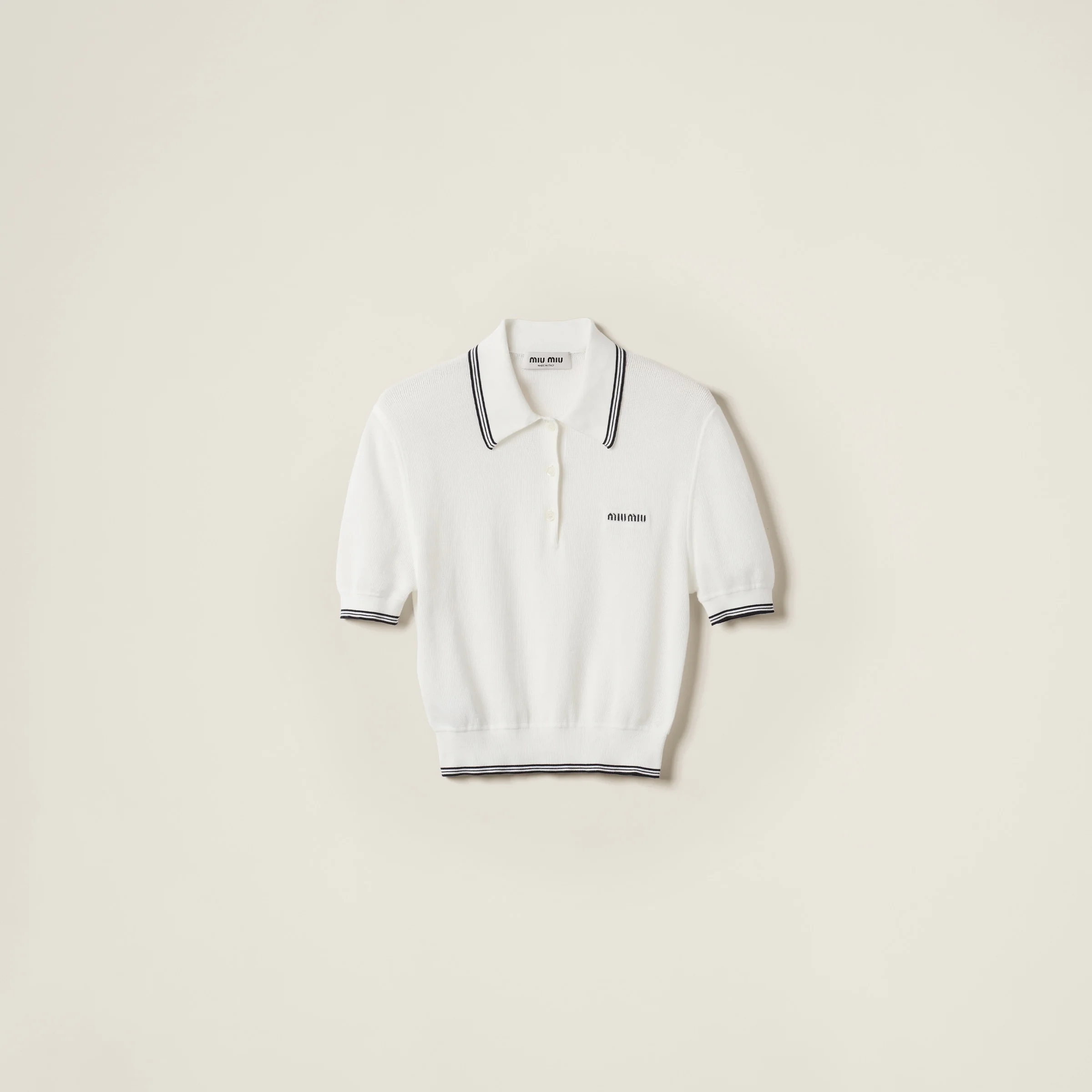 Cotton jersey polo shirt - 1