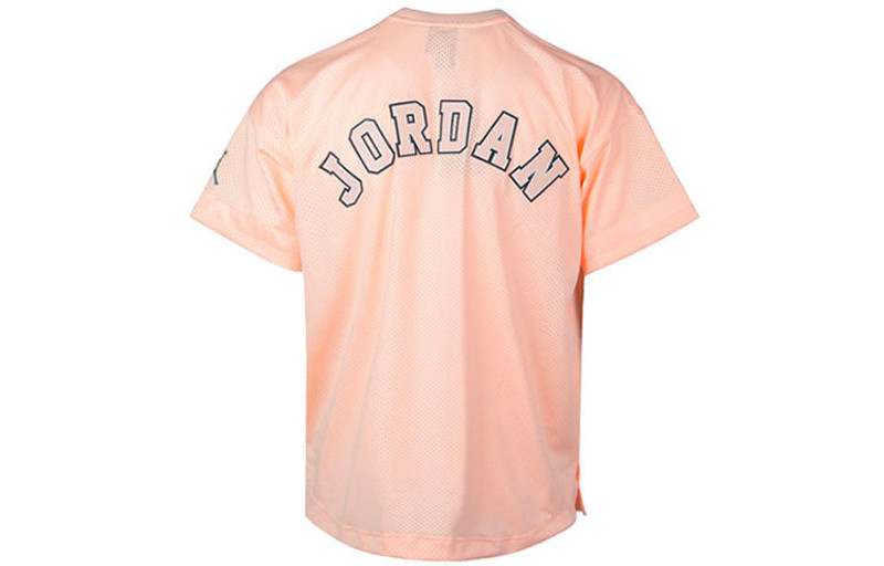 Jordan Men's Air Jordan 23 Flight Mesh Jersey T-Shirt Pale Pinkish Gray AO2827-814 outlook