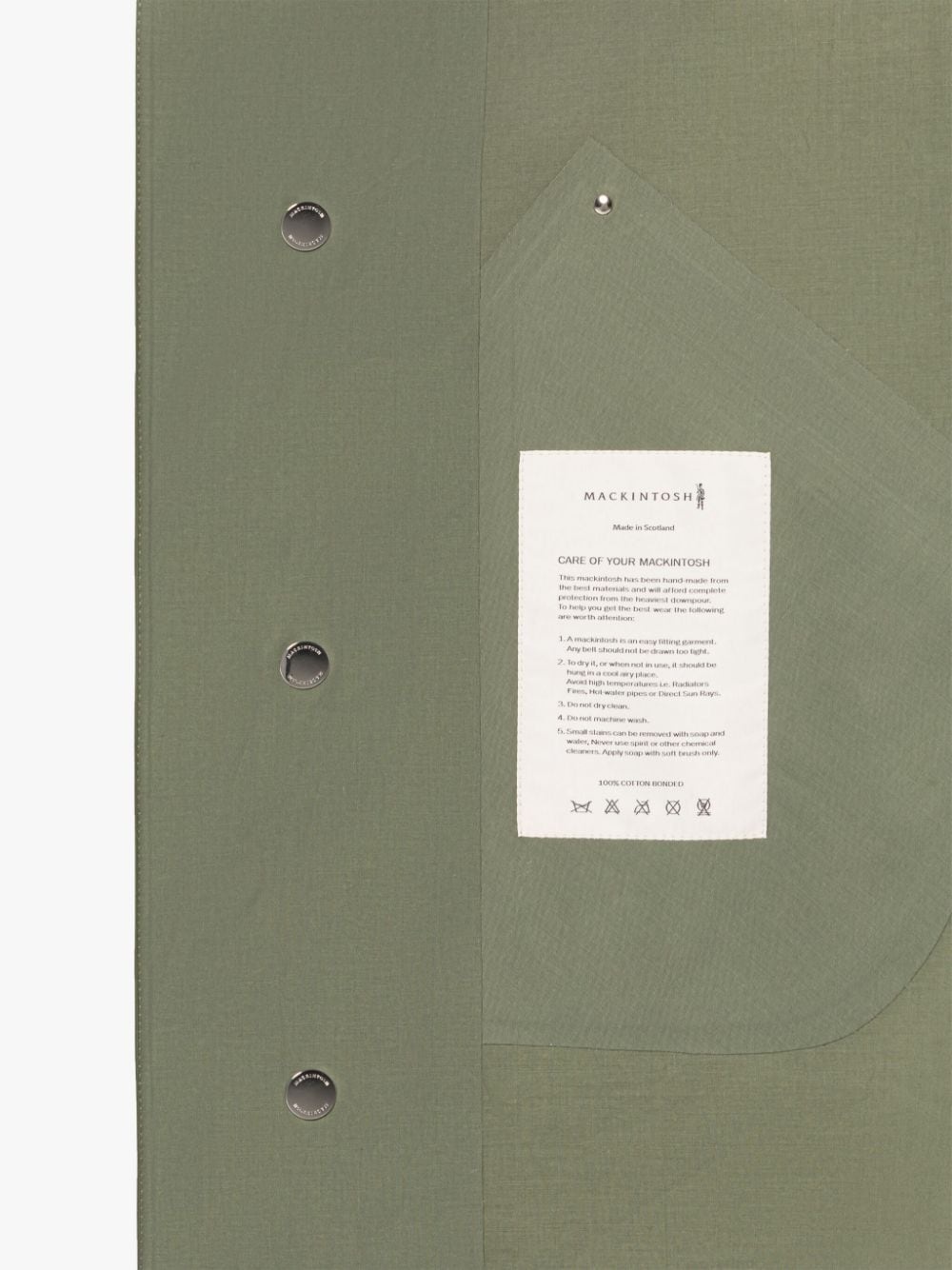 GRANISH GREEN BONDED COTTON HOODED COAT - 6