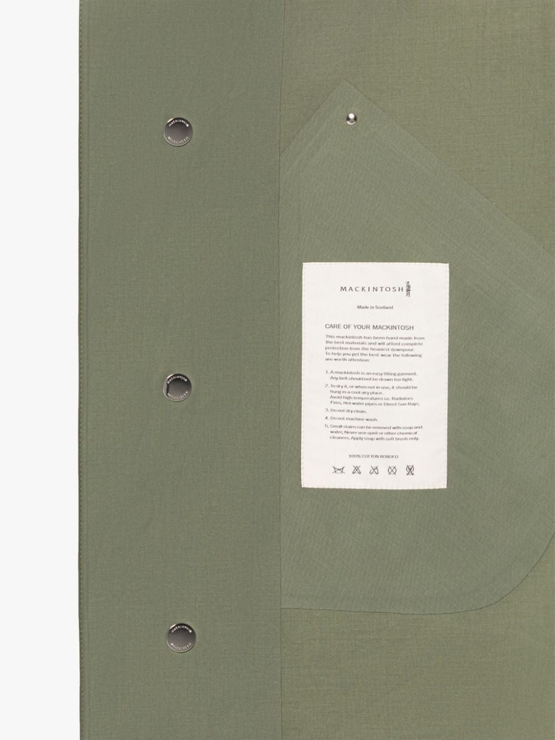 GRANISH GREEN BONDED COTTON HOODED COAT 6