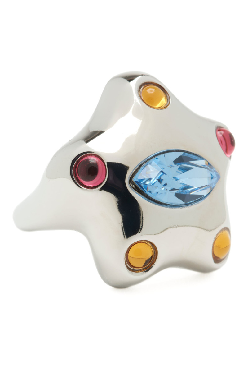 Collina Strada SILVER PASTEL MULTI DEMI STARLETTE RING outlook