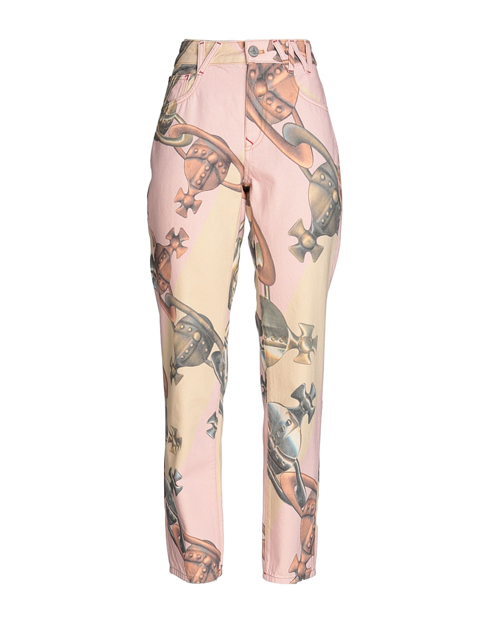 Pink Women's Denim Pants - 1
