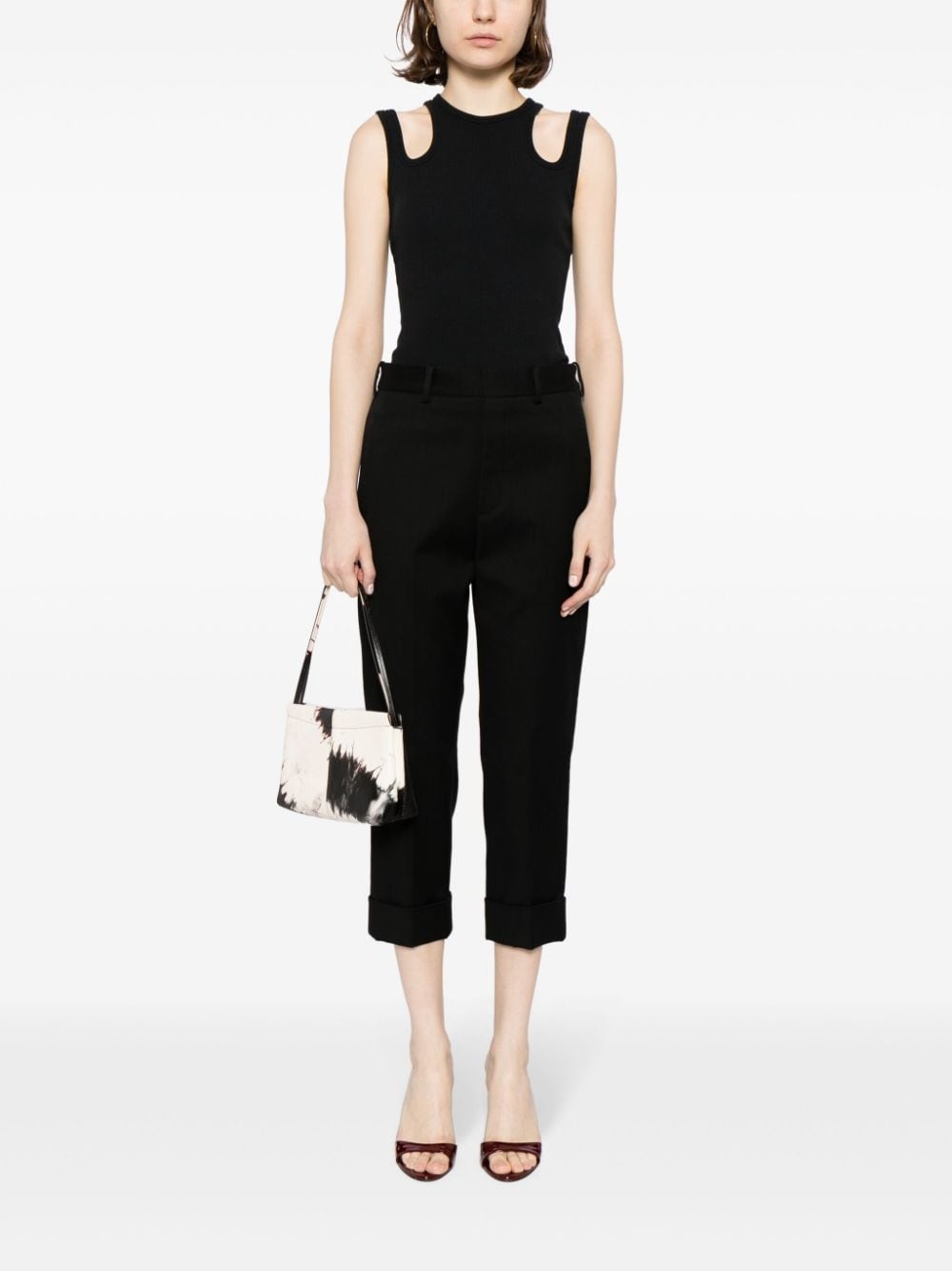 cropped tailored trousers - 2