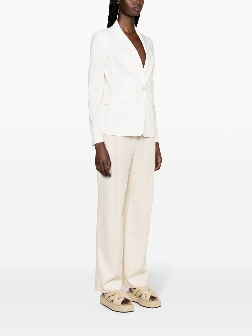 Ghera linen-blend blazer - 3