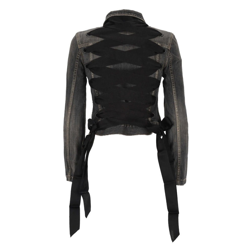 Balenciaga Grey Jackets - Denim Jackets Women - 2
