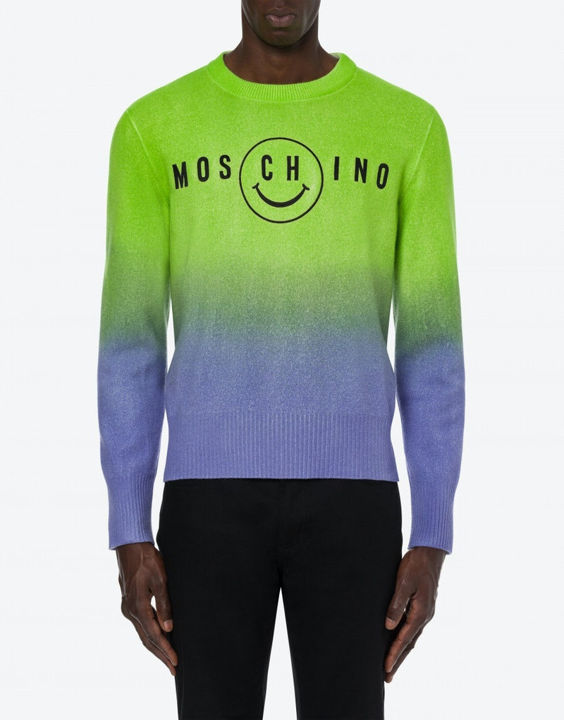 Moschino MOSCHINO SMILEY® DEGRADING SWEATER outlook