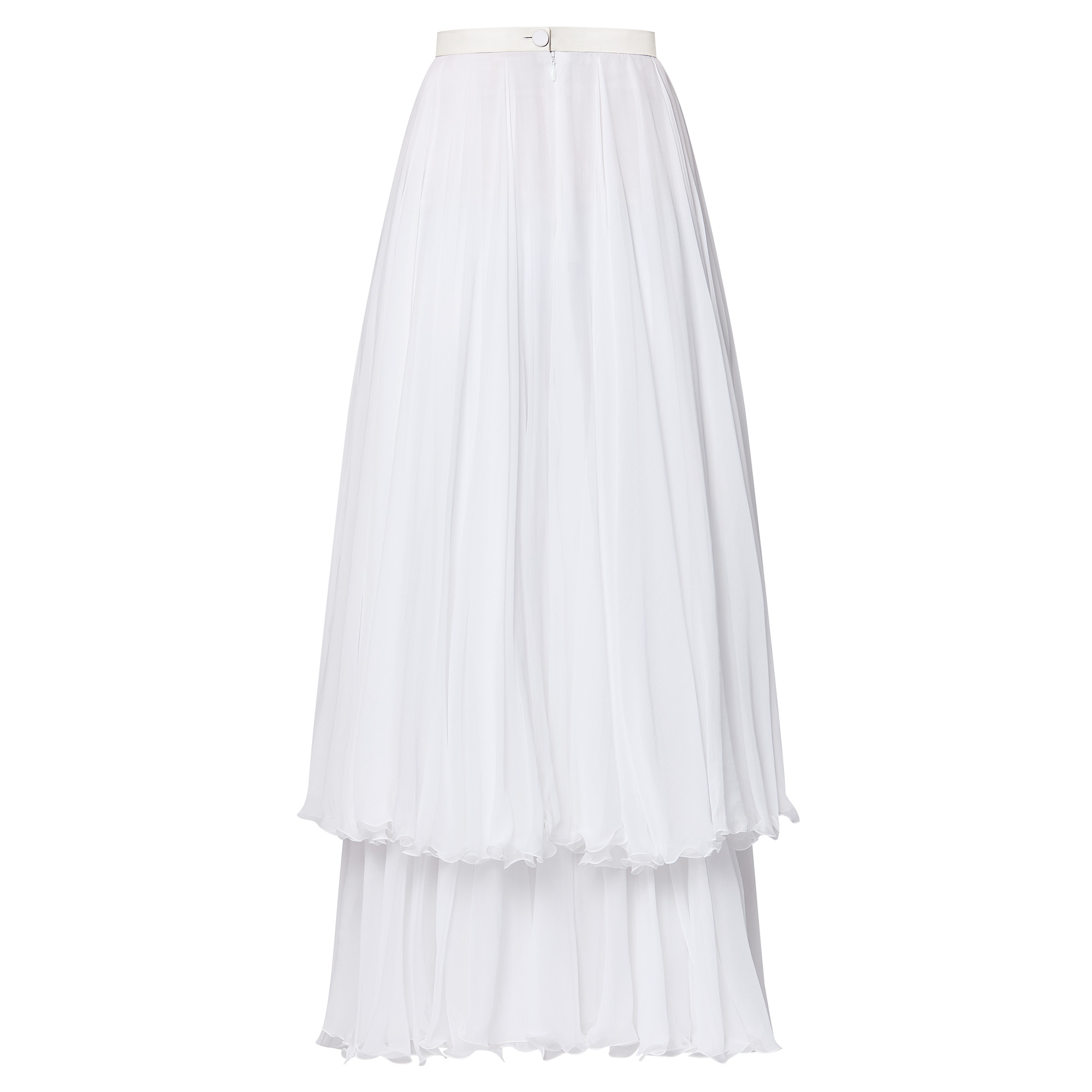 Fluid Silk Tiered Skirt - 3