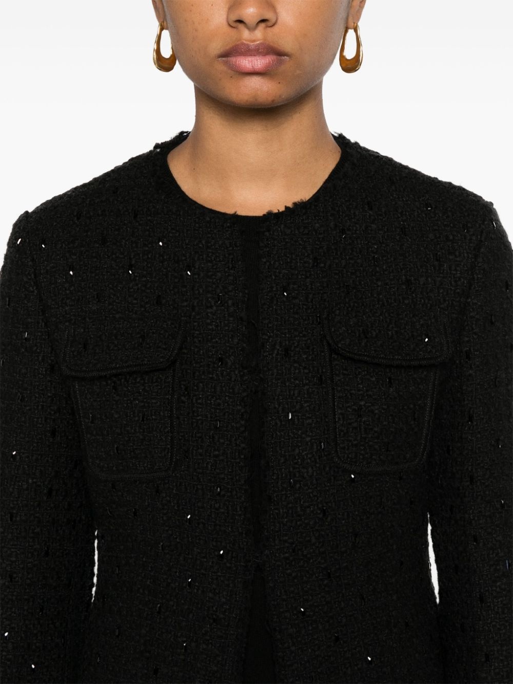 crystal-embellished jacket - 5
