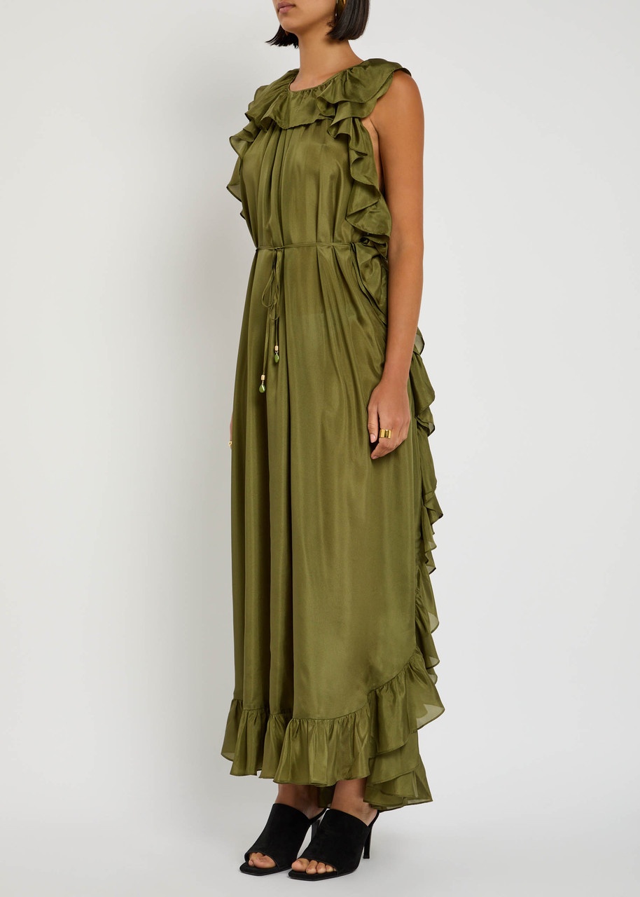 Zimmermann Cascadian Ruffled Silk Maxi Dress - 2
