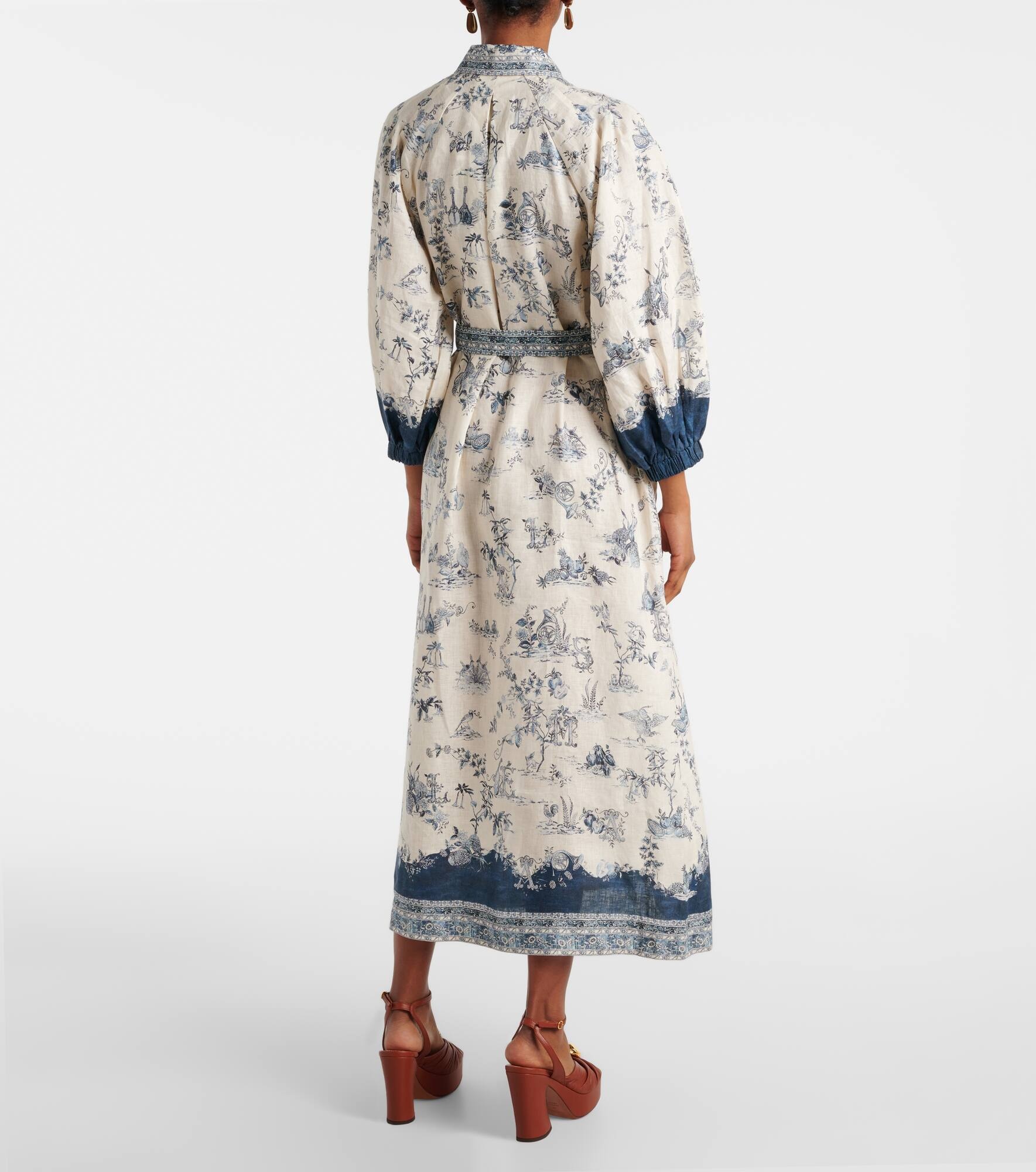 Casa printed shirt midi dress - 3