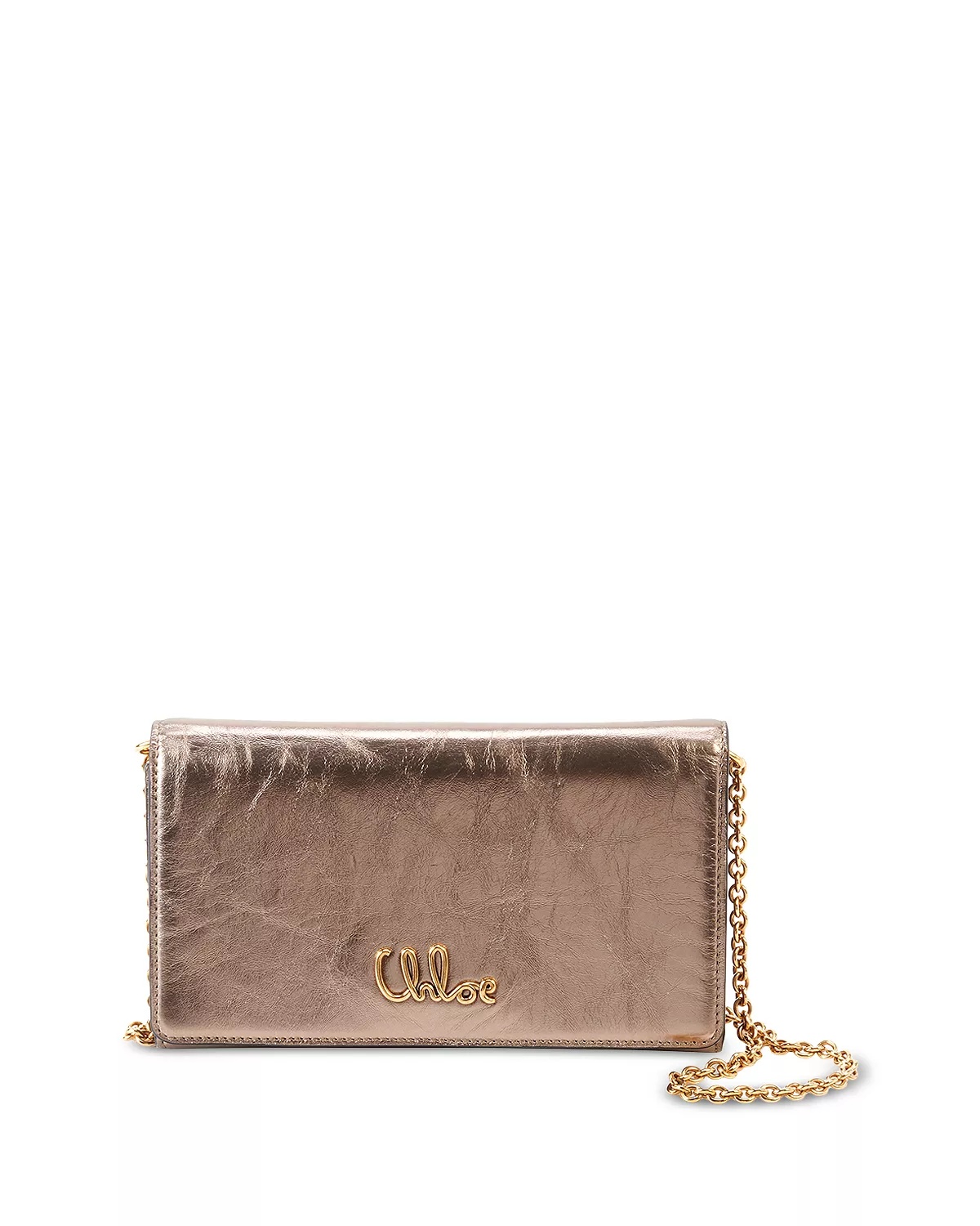 Iconic Leather Flap Wallet On Chain - 1
