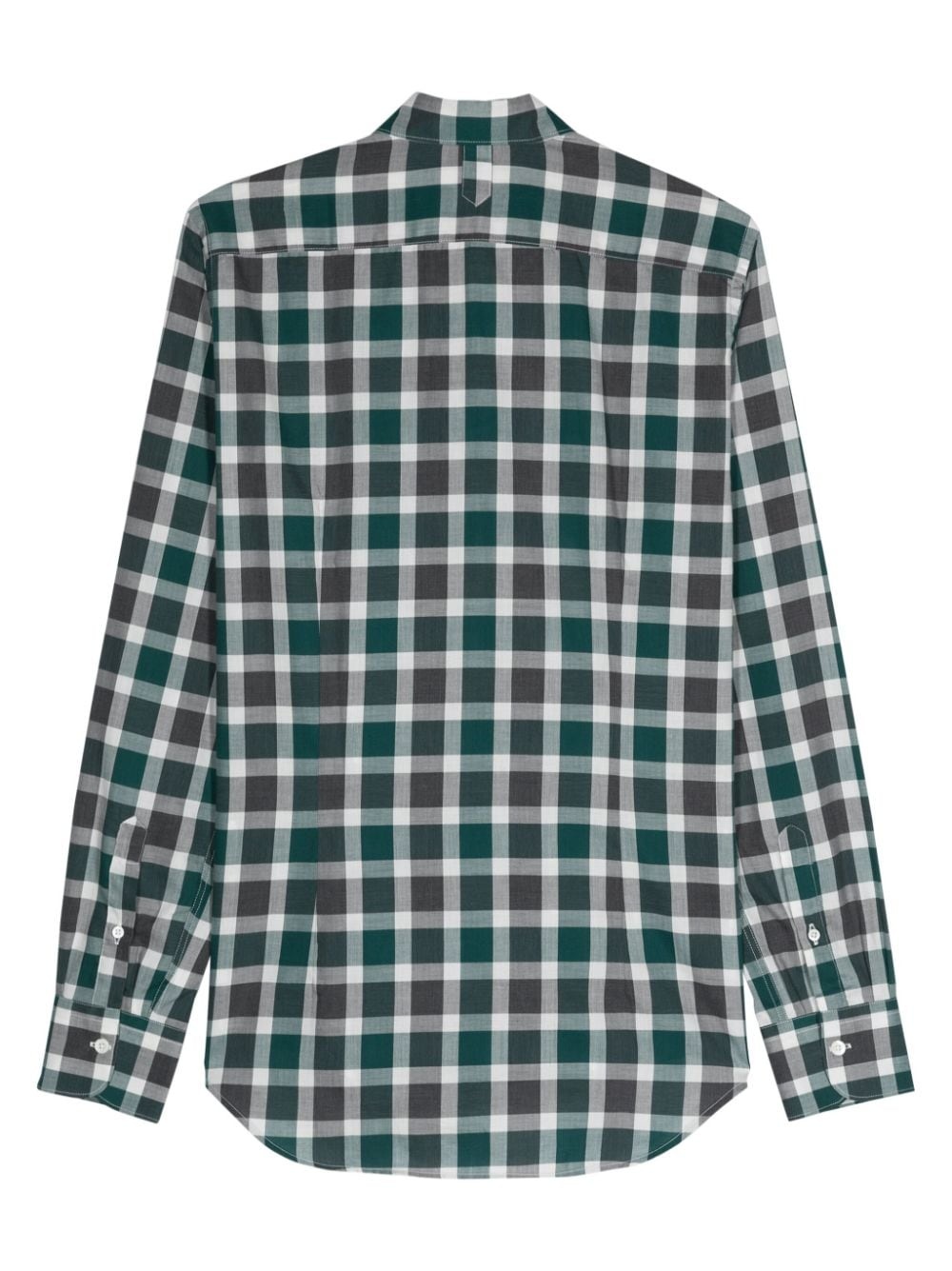 check-pattern cotton shirt - 2