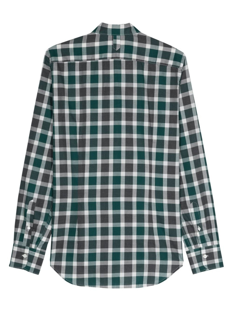 Canali check-pattern cotton shirt outlook