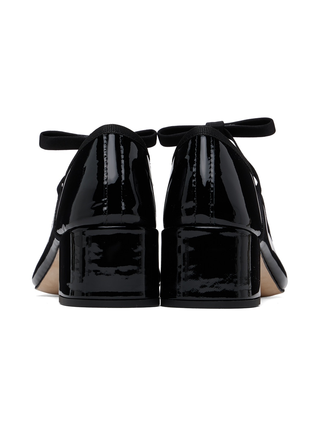 Black Guillemette Mary Jane Heels - 2