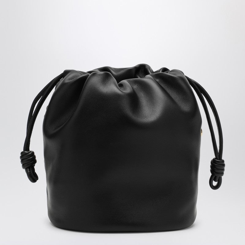 Loewe Flamenco Purse Bucket Bag Black Leather Women - 3