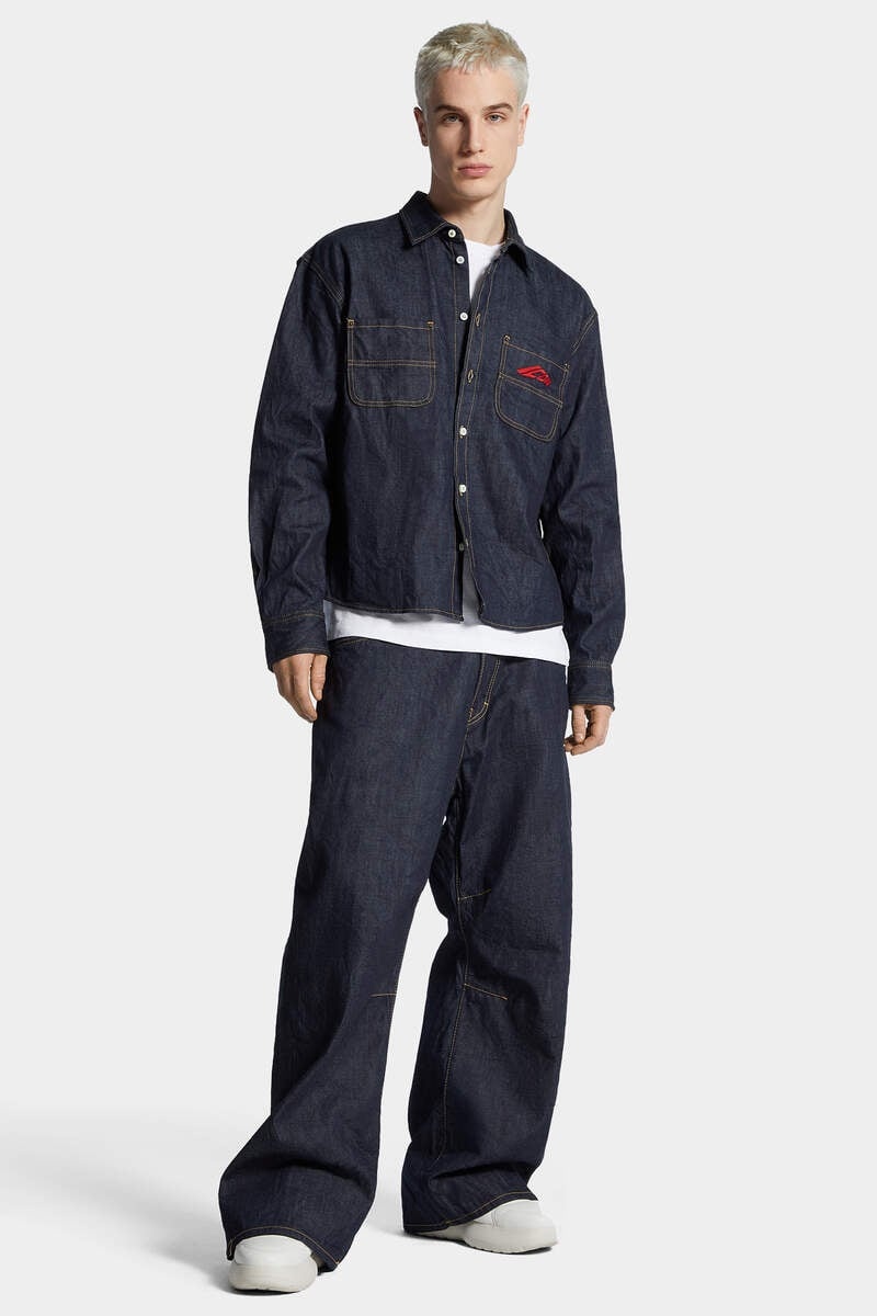 ICON BOXY DENIM SHIRT - 6