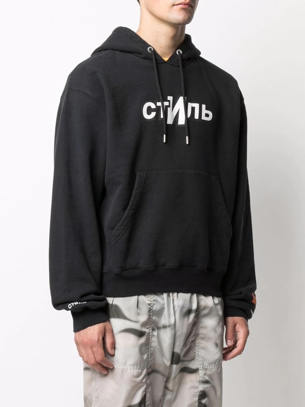 logo print hoodie - 3