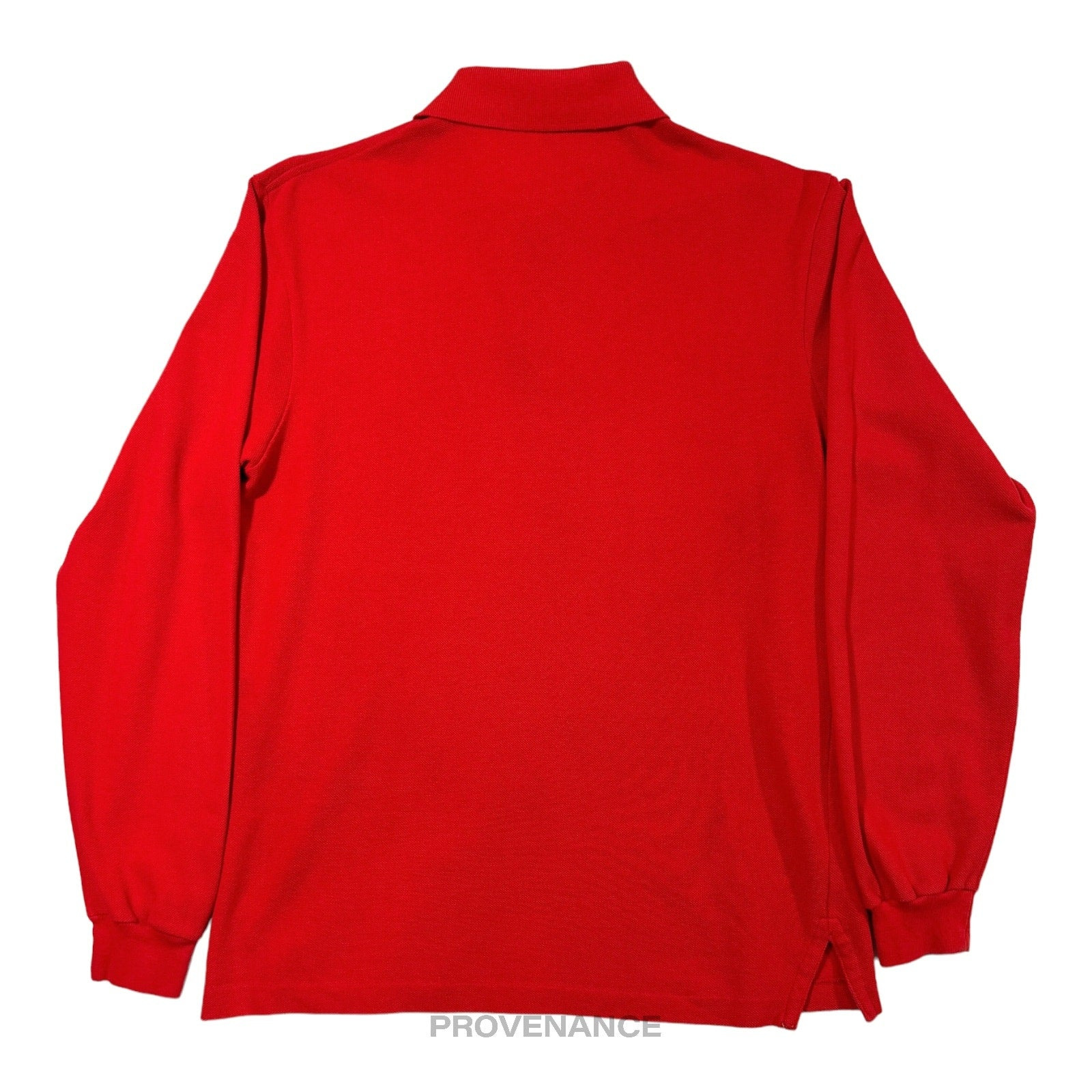 Burberry Sports Long Sleeve Polo Shirt - Red Nova Check M - 2