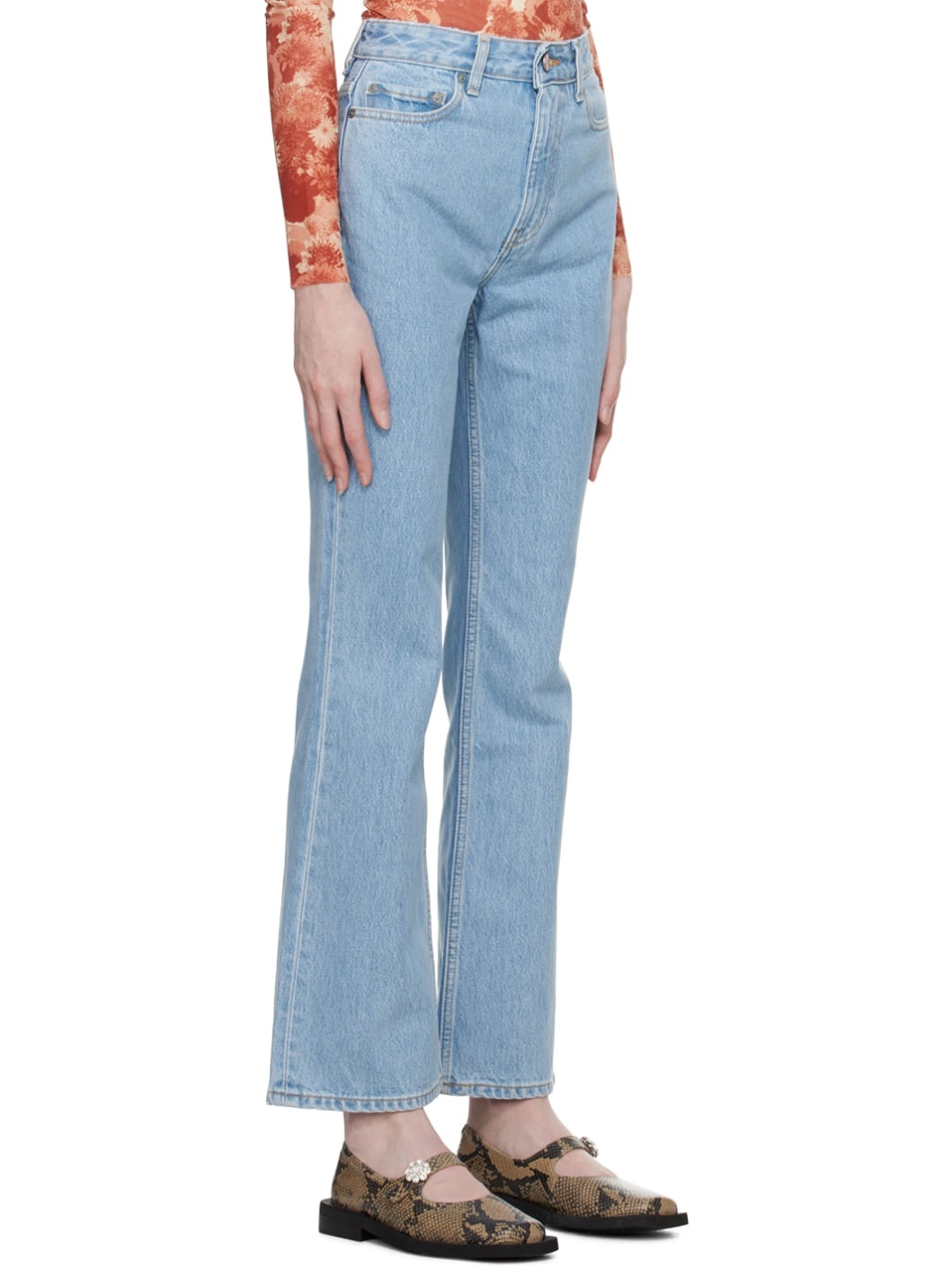 Blue Faded Jeans - 2