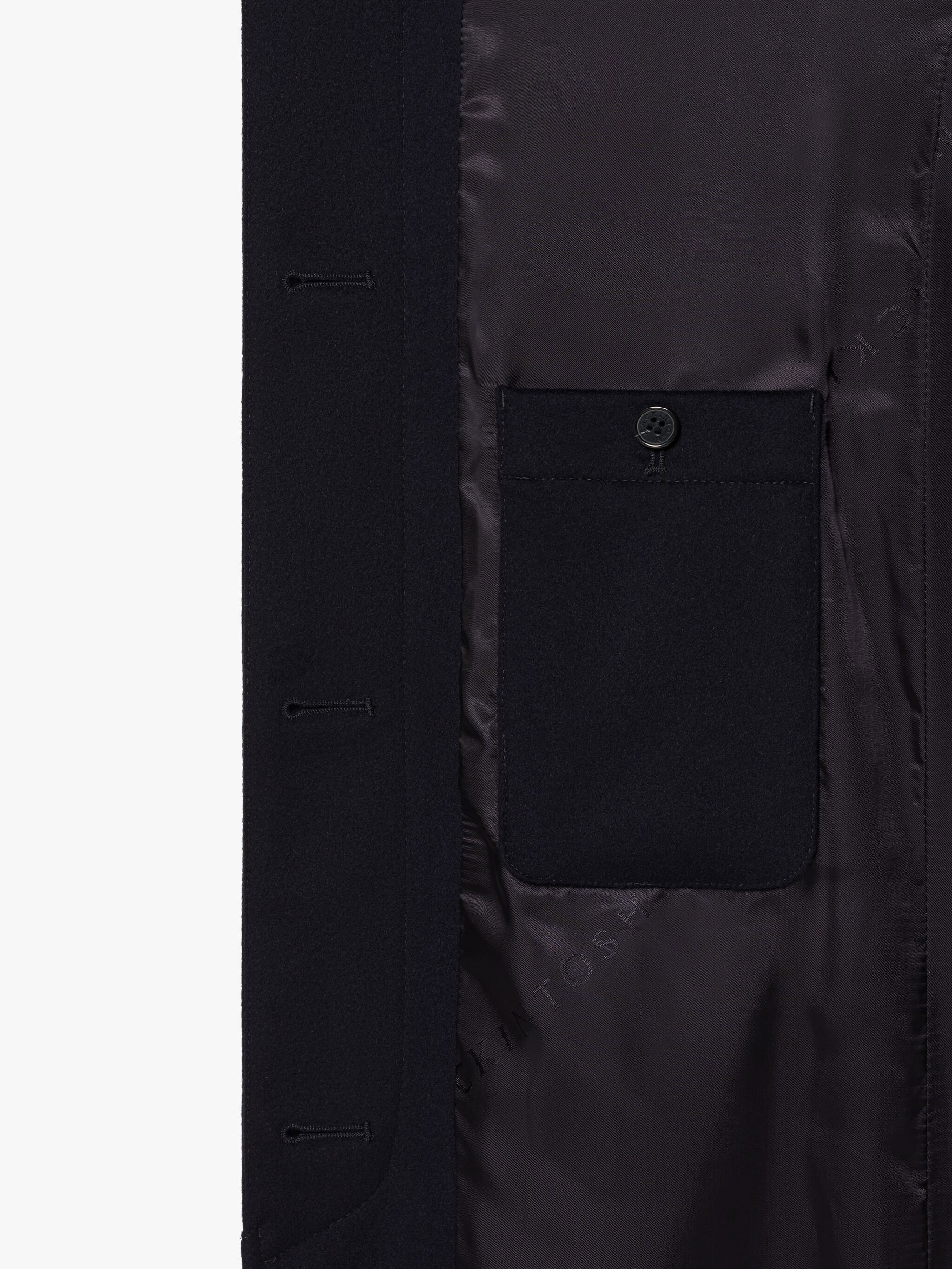 JEAN NAVY STORM SYSTEM WOOL COAT - 6