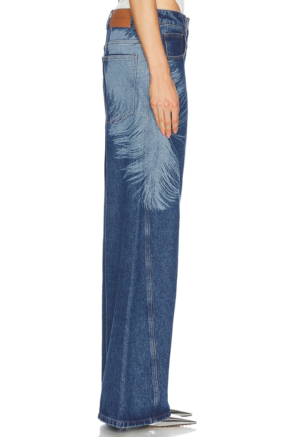 Feather Print Wide Leg - 3