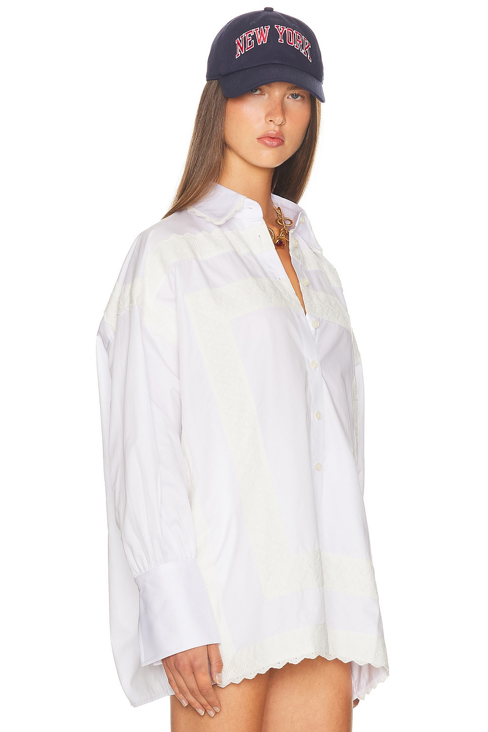 The Summer Overshirt With Vintage Swiss Embroidery - 2