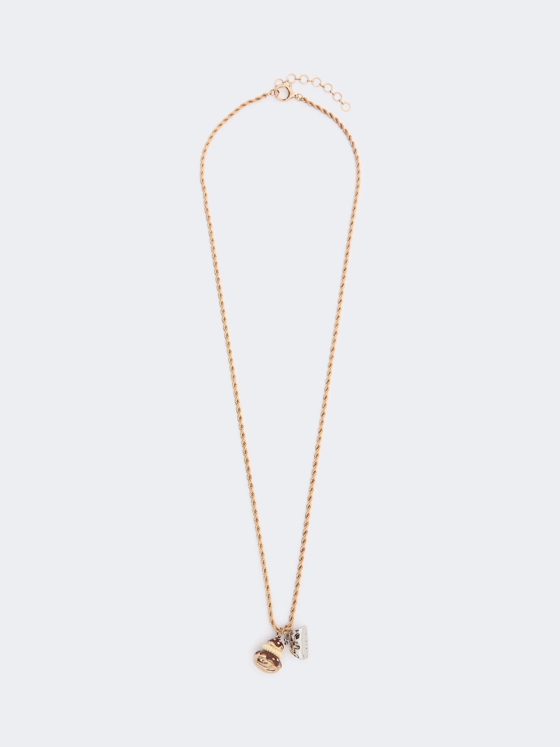 OTTUSO Long necklace with pendants - GOLD - 1