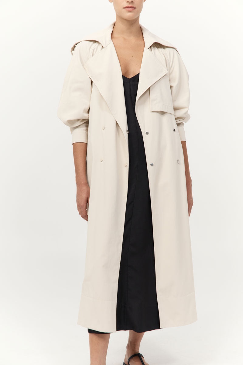 Relaxed Trench - Putty - 3