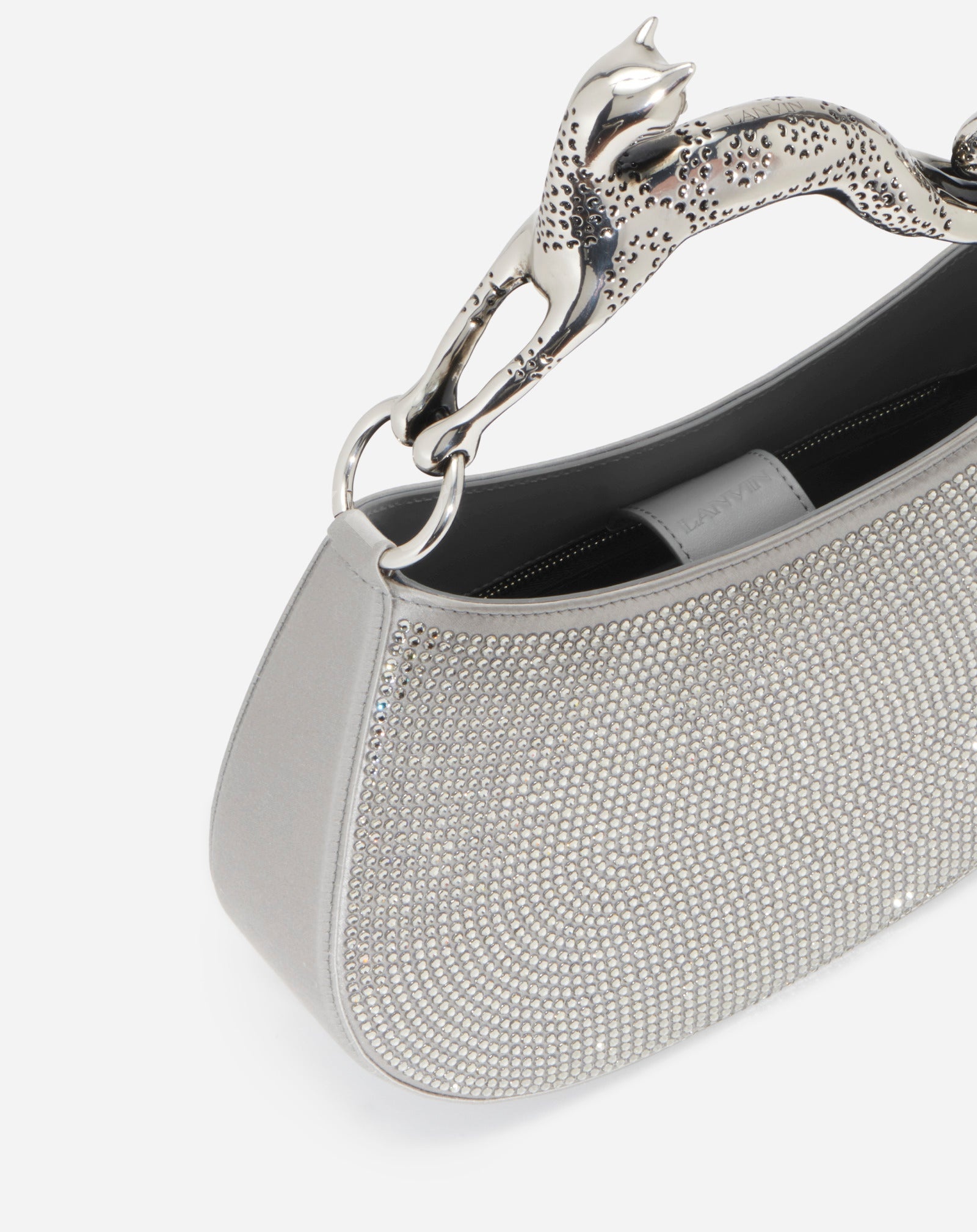 RHINESTONE HOBO CAT BAG MM - 3