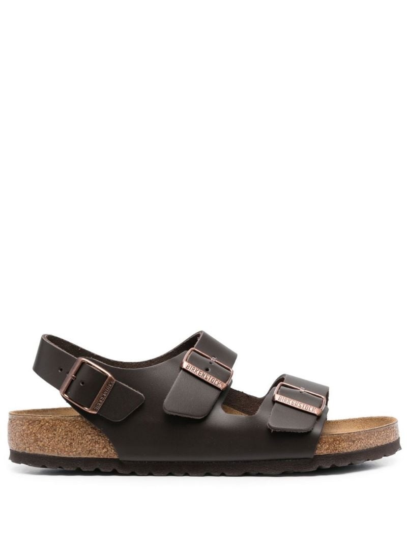 buckle-fastening leather sandals - 1