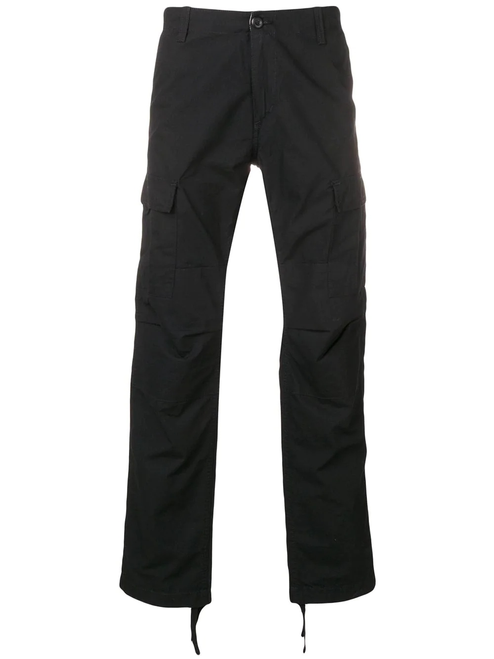 straight leg cargo trousers - 1