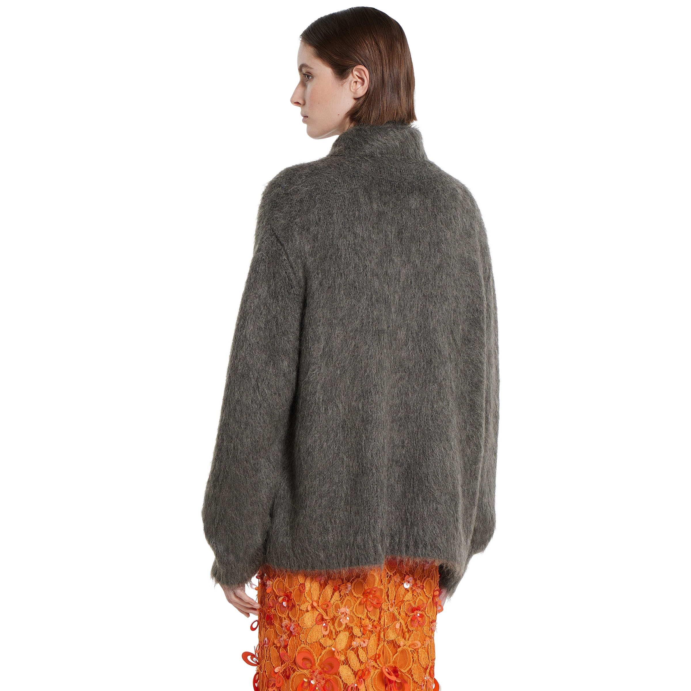 Brushed extra fine mohair cardigan - 4